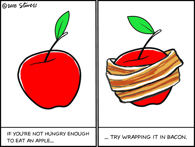 If you’re not hungry enough to eat an apple
